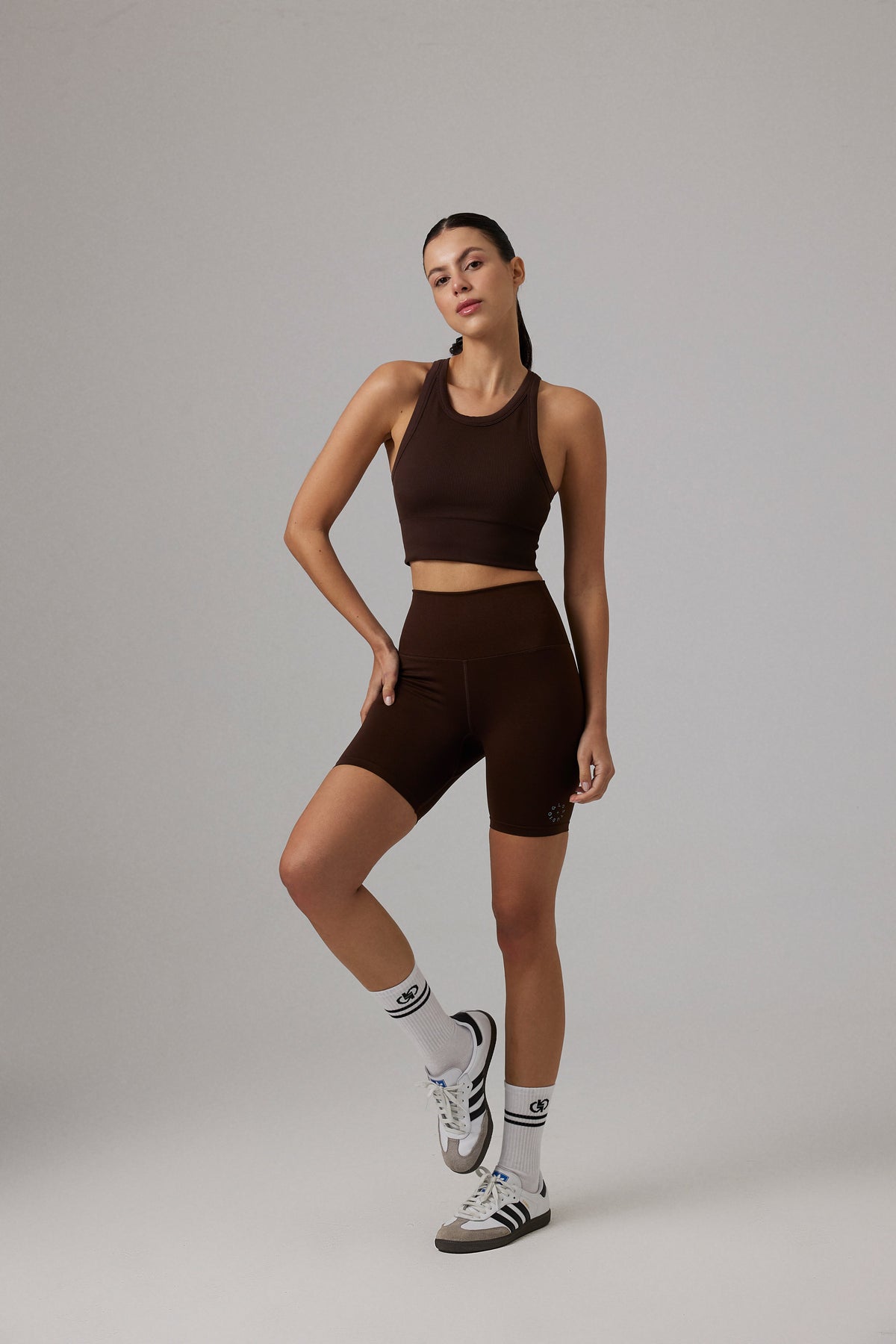 Glo Studio-Zola Seamless Crop Mocha-Crop Top-1-milagron.live