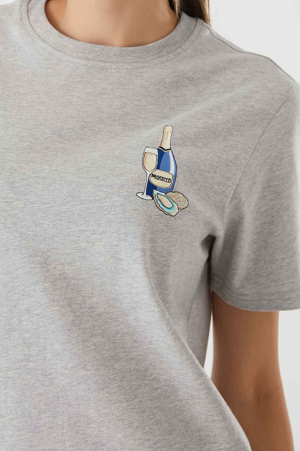 Gourmoji-Prosecco & Oyster-T-Shirts-2-milagron.live
