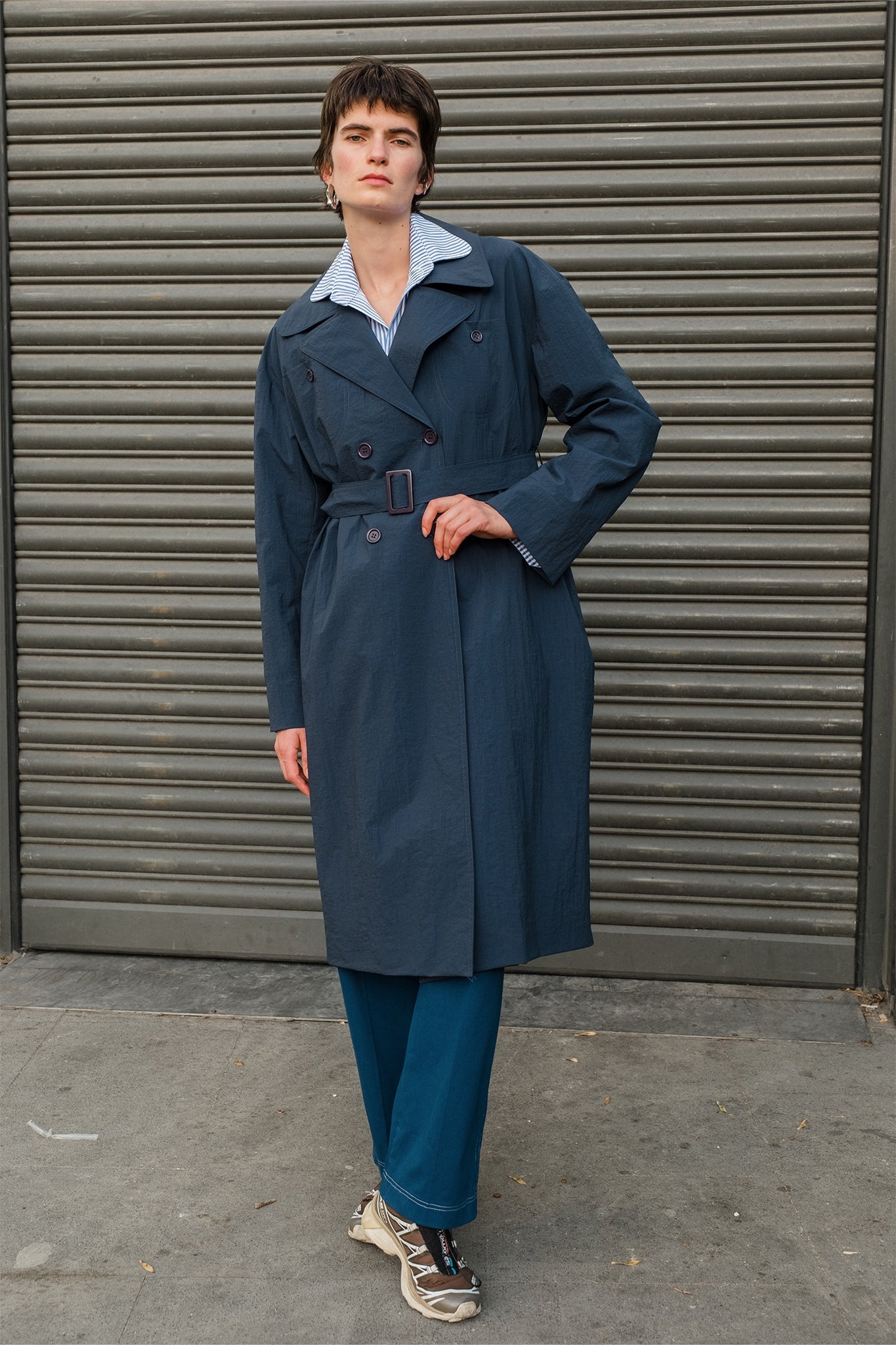 Maple Trenchcoat - Lacivert