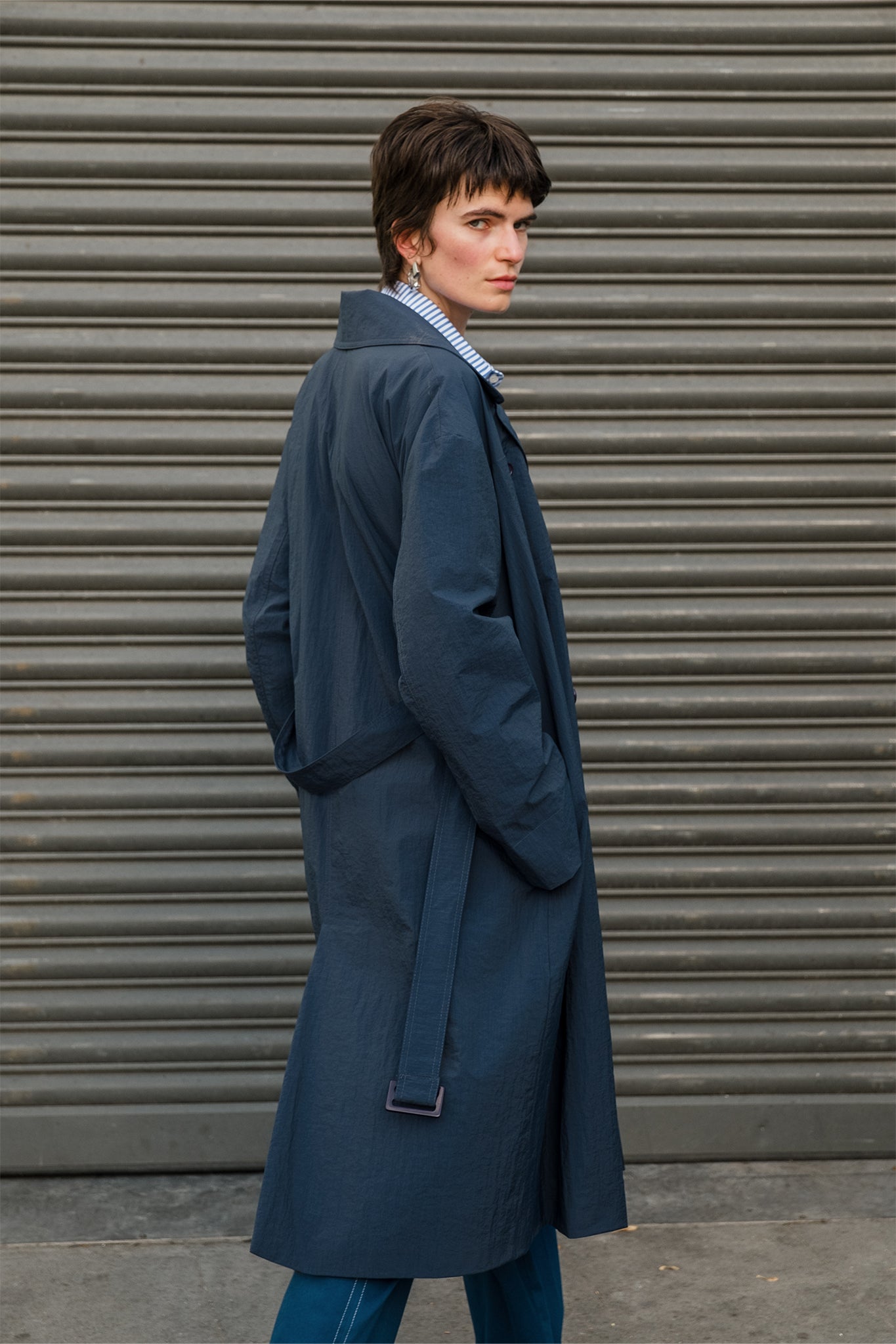 Maple Trenchcoat - Lacivert