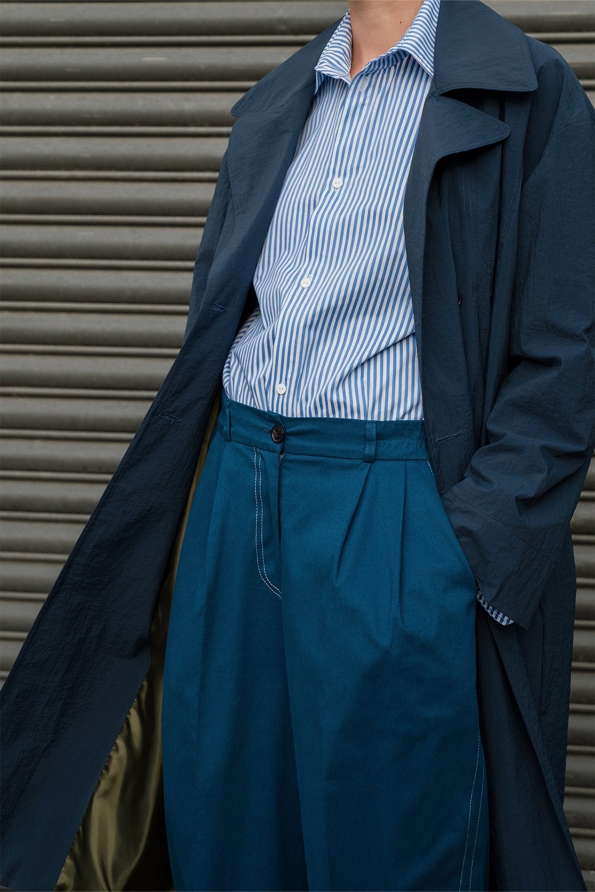 Maple Trenchcoat - Lacivert