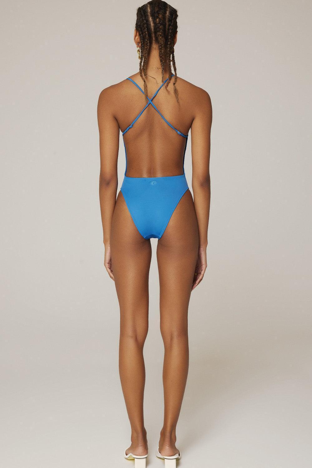 Haracci-Savanna V-Yaka Çapraz Askılı Mavi Mayo-Bikini & Mayo-2-milagron.live