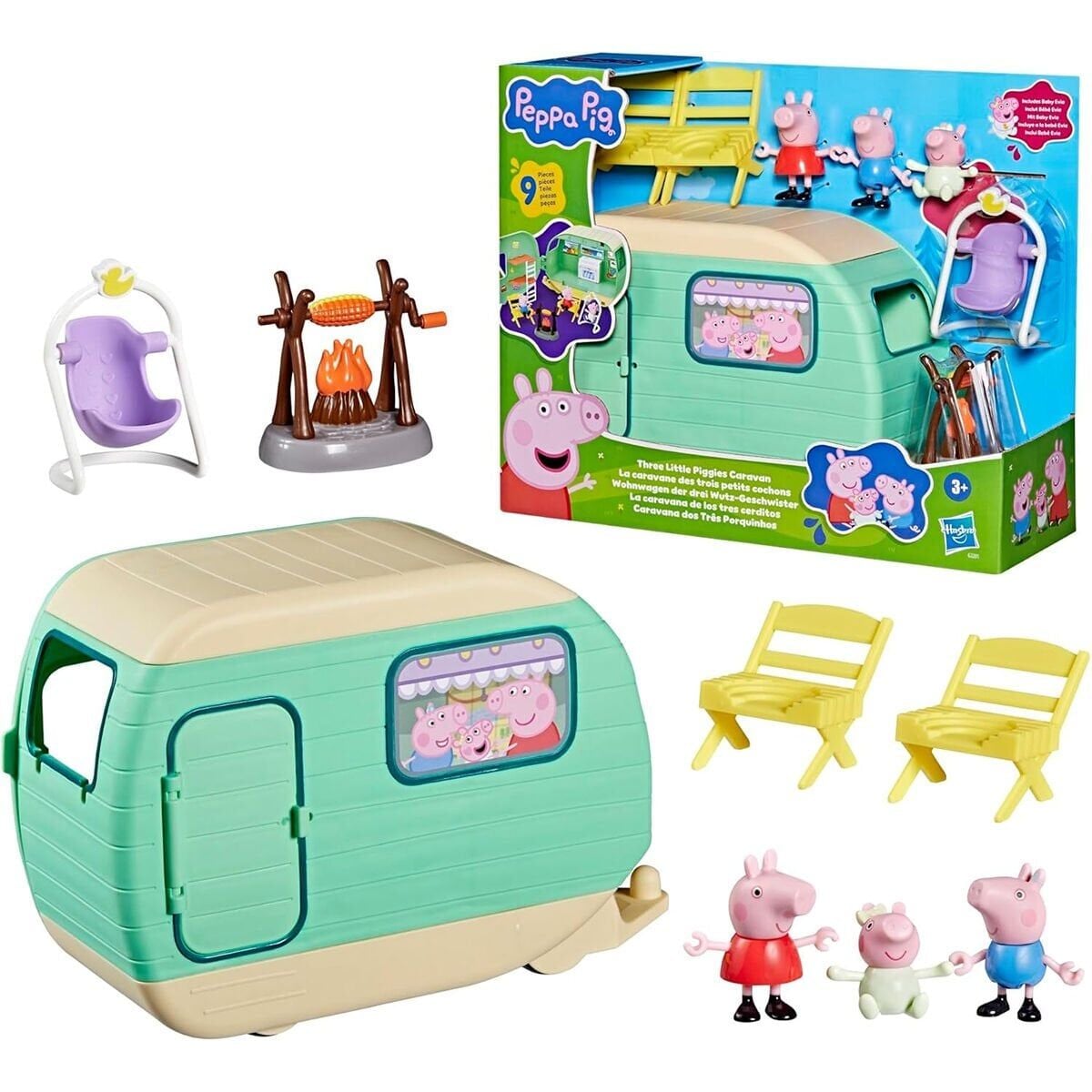 G2201 Peppa Pig Karavan Oyun Seti - ''Peppa Pig Three Little Piggies Caravan''