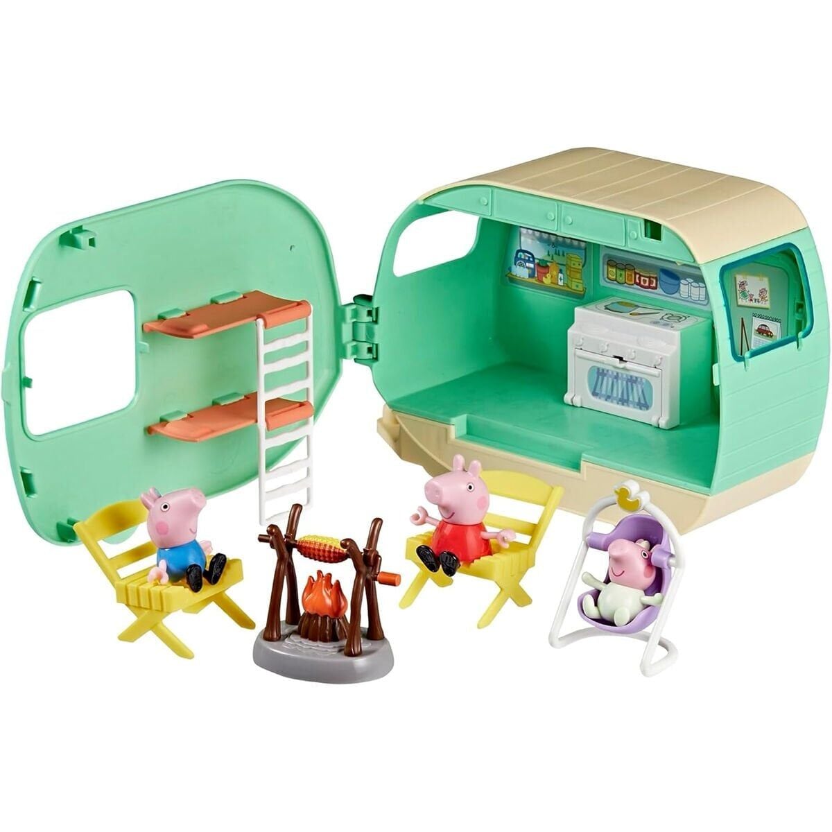 G2201 Peppa Pig Karavan Oyun Seti - ''Peppa Pig Three Little Piggies Caravan''
