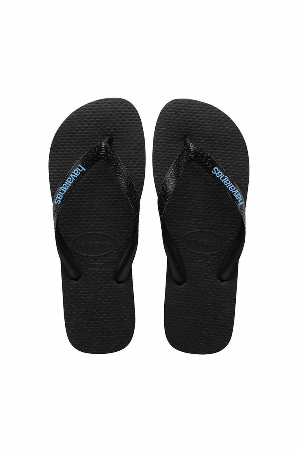 Havaianas-Logo Filette Black/Black/Turquoise-Sandalet & Terlik-1-milagron.live