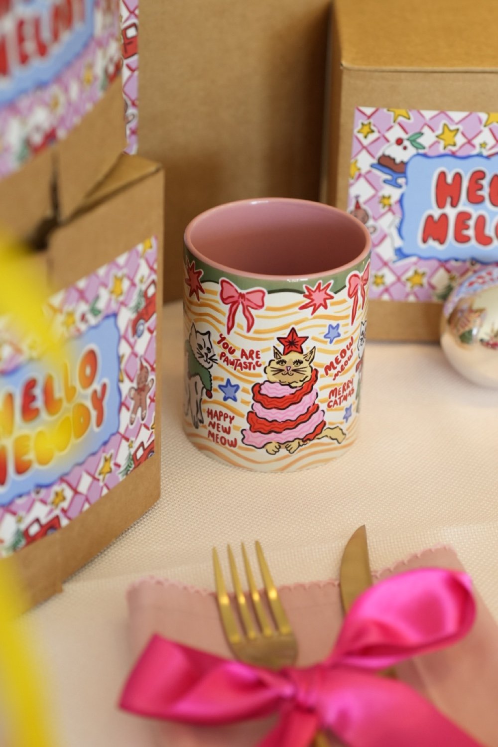 Hello Melody-Catmas Kupa-Bardak-3-milagron.live