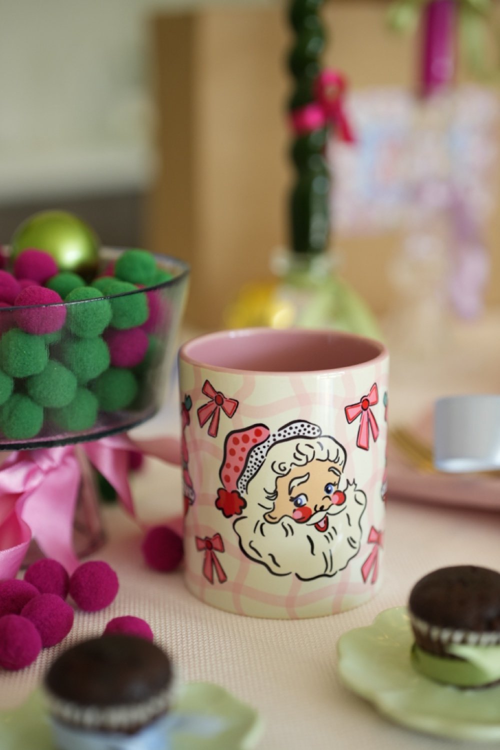 Hello Melody-Pink Santa Kupa-Bardak-2-milagron.live