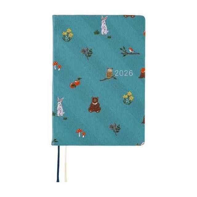 Hobonichi Ajanda Techo Hon - A6 Japanese - Bow & Tie: In The Forest - 2026 Jan Start