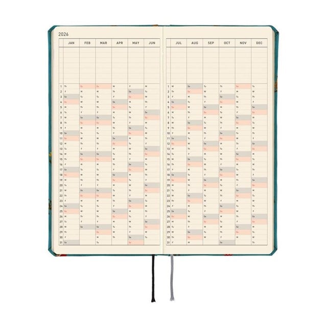 Hobonichi Ajanda Techo Weeks - Japanese - Bow & Tie: In The Forest - 2026 Jan Start