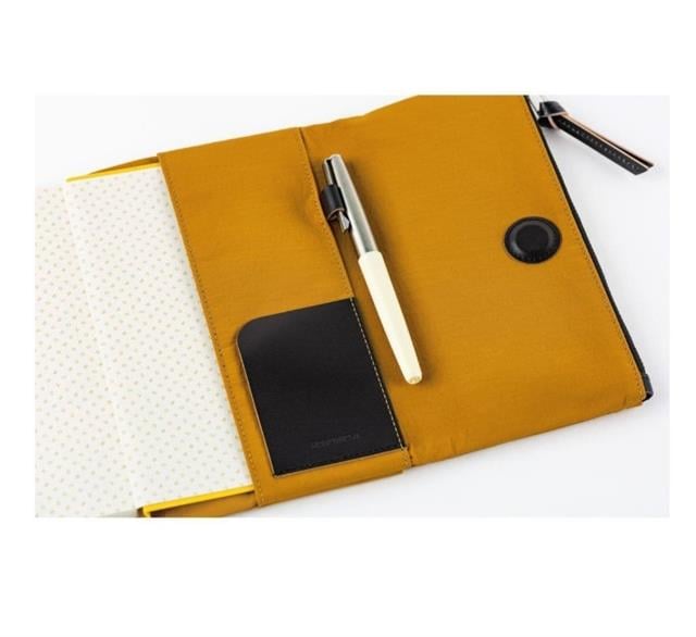 Hobonichi-Techo Weeks Cover Tragen Mustard Defter Kılıfı-Aksesuar-5-milagron.live