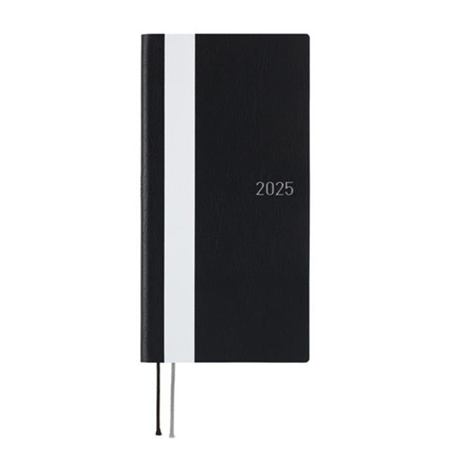 Hobonichi-Hobonichi Techo Weeks Japanese Version White Line Black 2025 Jan. Start-Çizgili-1-milagron.live