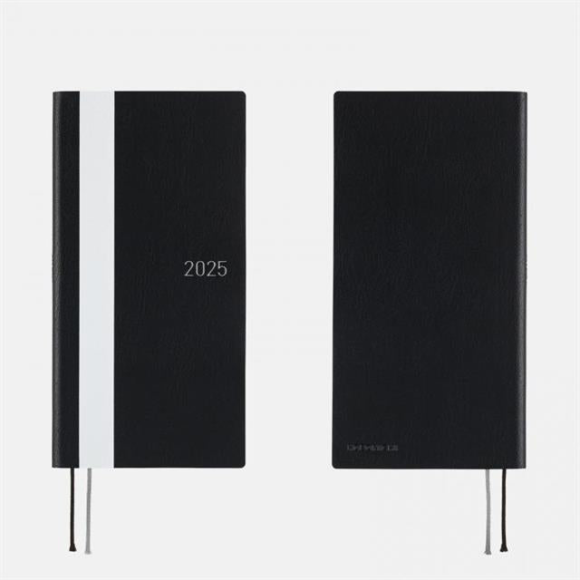 Hobonichi-Hobonichi Techo Weeks Japanese Version White Line Black 2025 Jan. Start-Çizgili-4-milagron.live