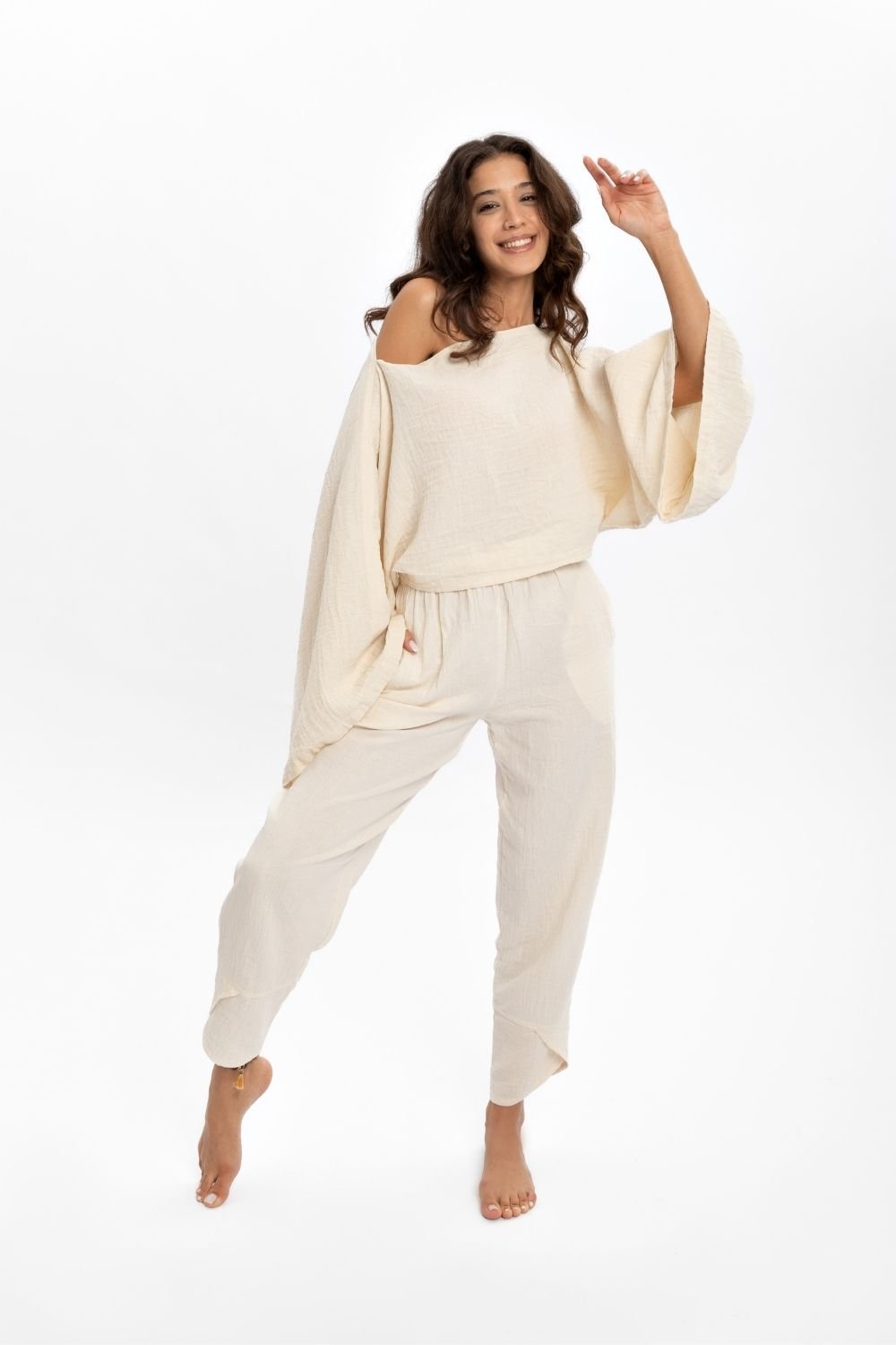 Husufi-Naturel Crop Bluz-Top-3-milagron.live