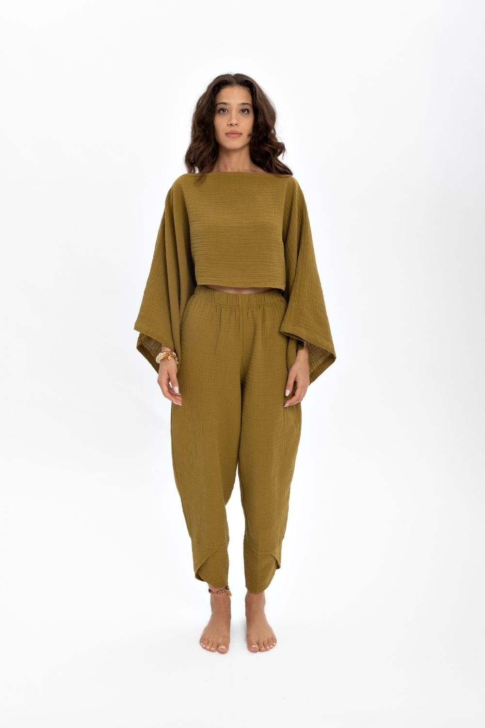 Husufi-Yeşil Crop Bluz-Top-5-milagron.live