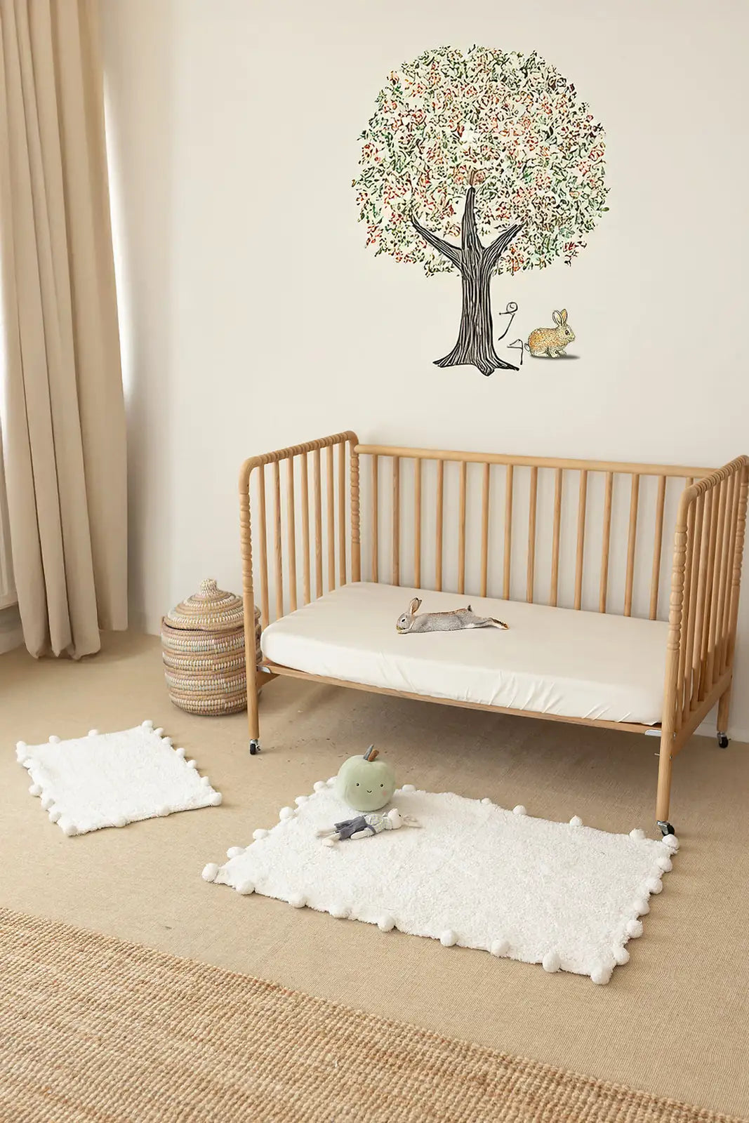 İRYA-Alya 2’Li Takım Banyo Paspası %100 Pamuk 40X60+60X90 Cm Ekru-Paspas-3-milagron.live