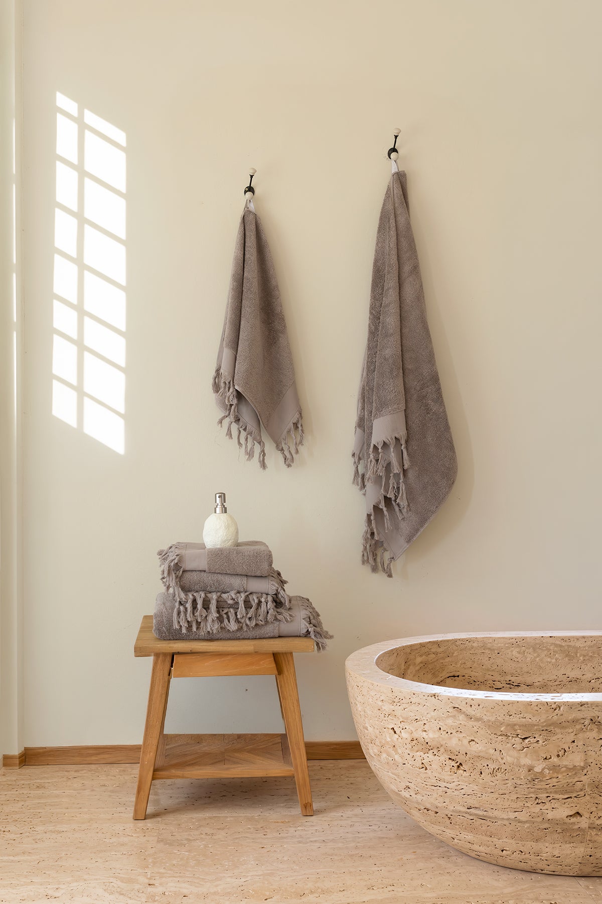 İRYA-Bodrum Banyo Havlusu Seti, Koyu Gri - 2'li, 80x150 Cm-Havlu & Havlu Setleri-3-milagron.live