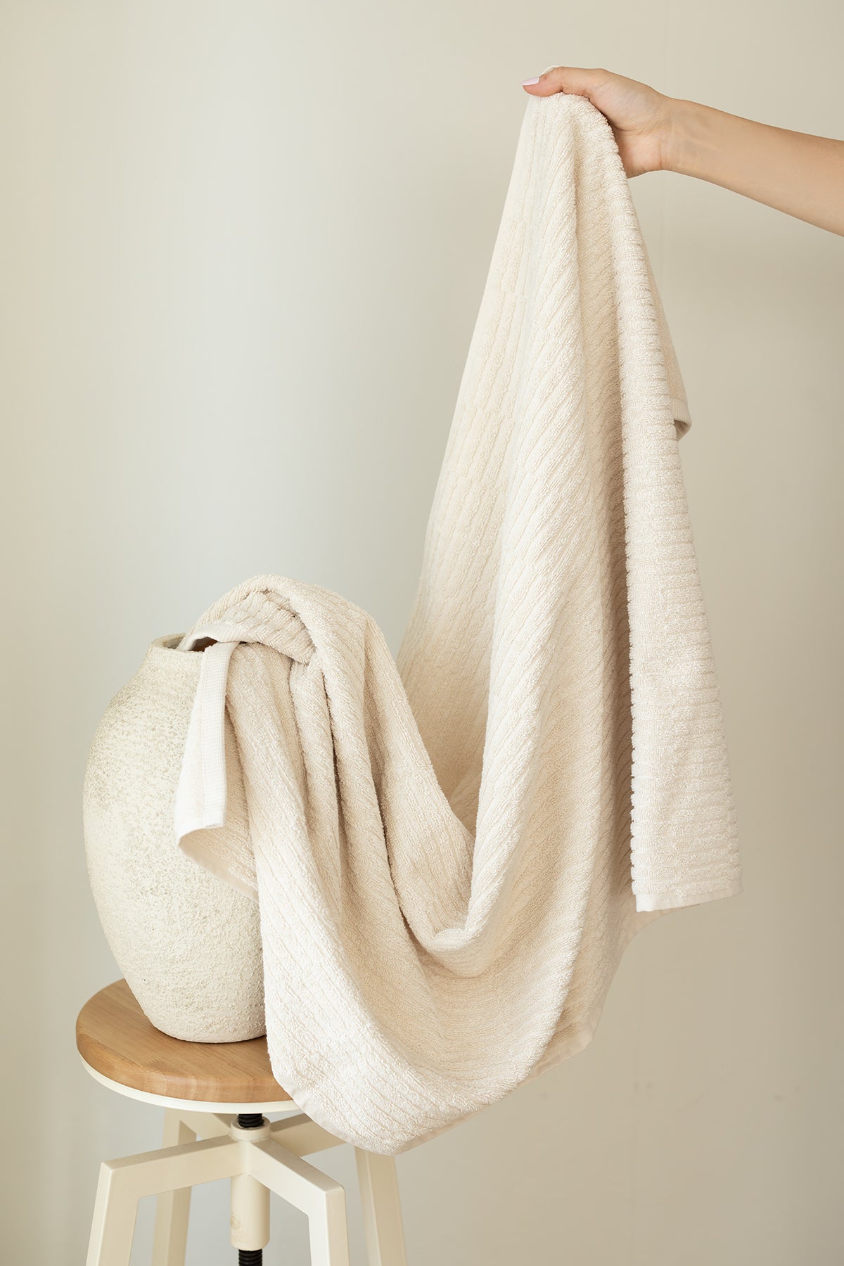 İRYA-Earth Banyo Havlusu 70X140 Cm Bej-Havlu & Havlu Setleri-1-milagron.live