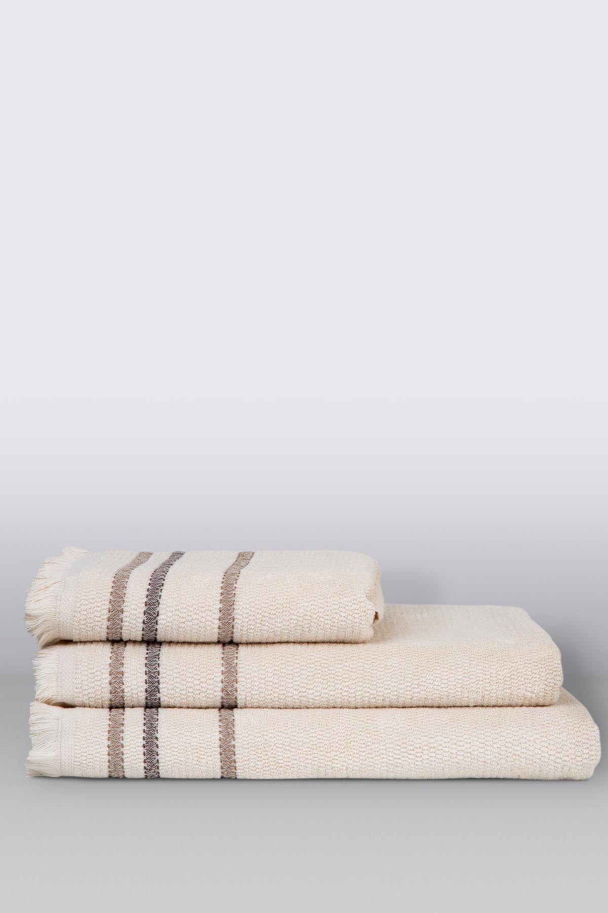 İRYA-İNtegra Banyo Havlusu 90X150 Cm Bej-Havlu & Havlu Setleri-2-milagron.live