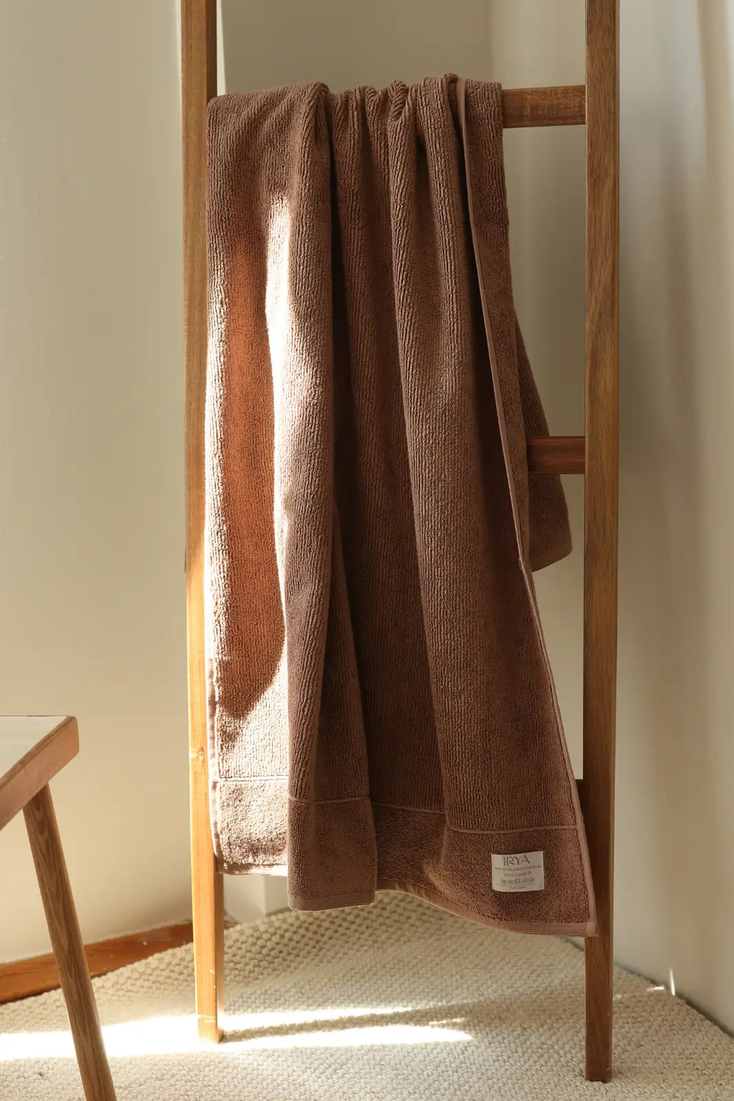 İRYA-Solena Banyo Havlusu 70X140Cm Kahve-Havlu & Havlu Setleri-1-milagron.live