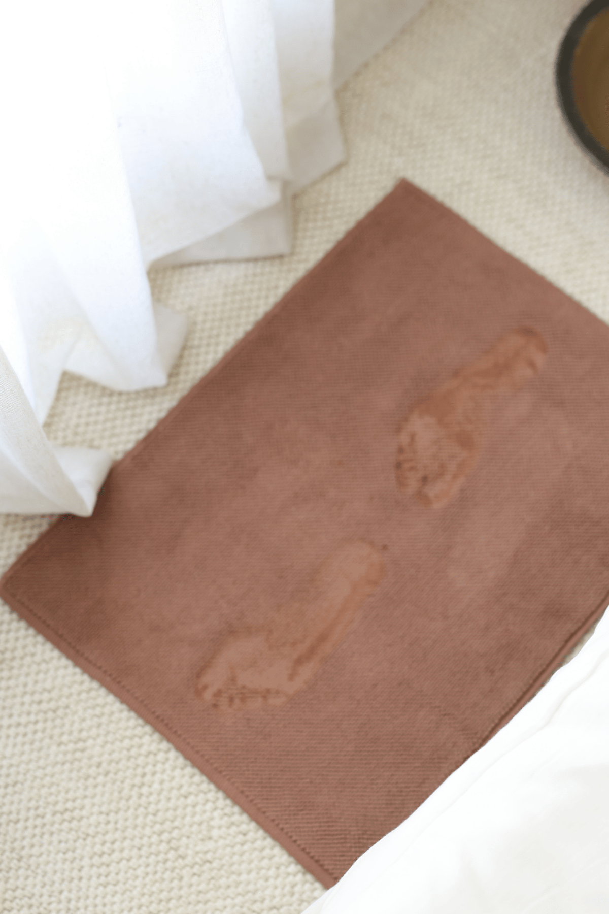 İRYA-Velluna Tekli Havlu Banyo Paspası 50X80 Cm Mocha-Paspas-4-milagron.live