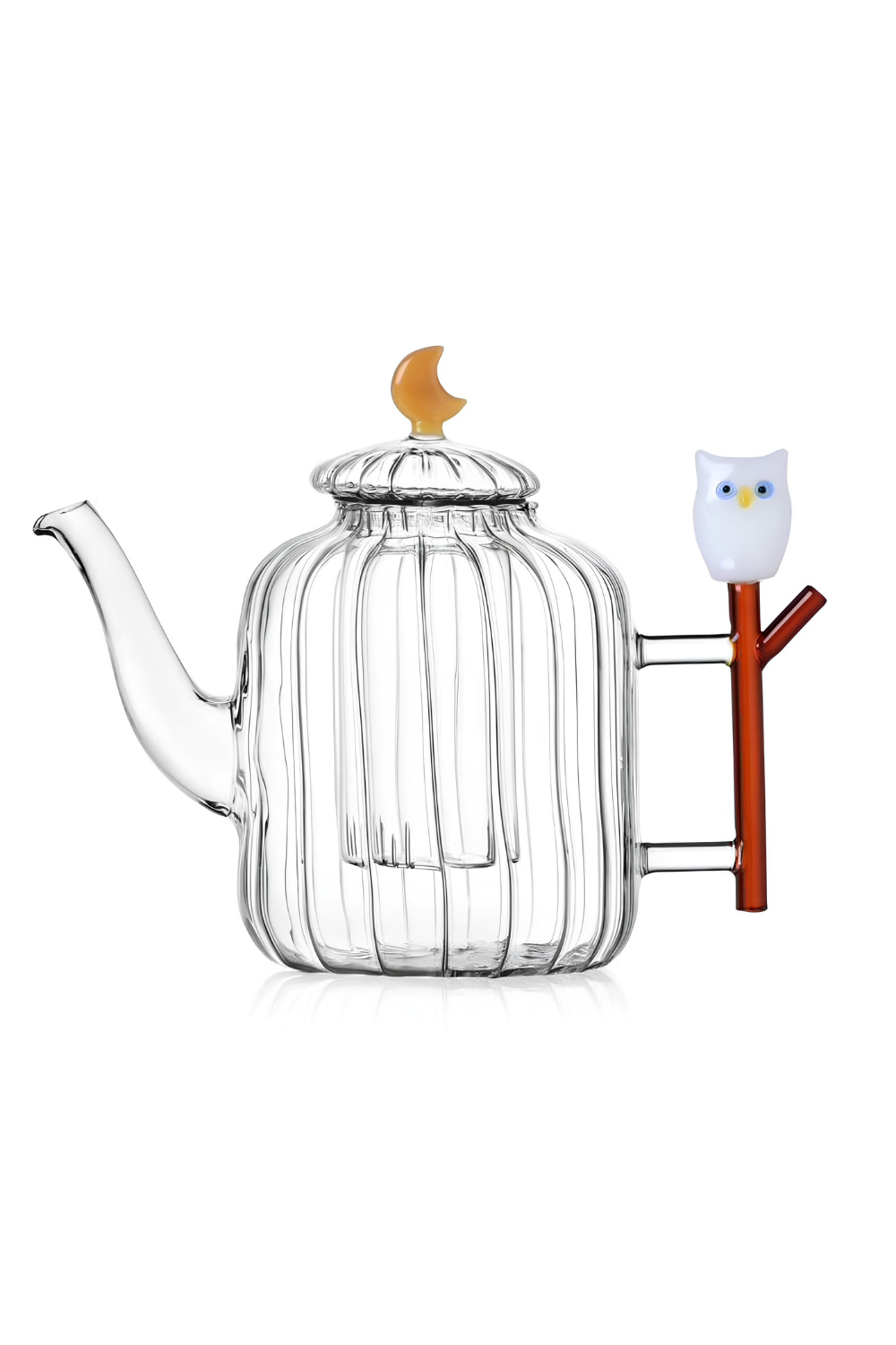 Ichendorf Milano-Baykuş Figürlü Cam Teapot-Çaydanlık-1-milagron.live