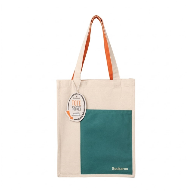 If Bookaroo Tote Çanta Petrol Turuncu 38053