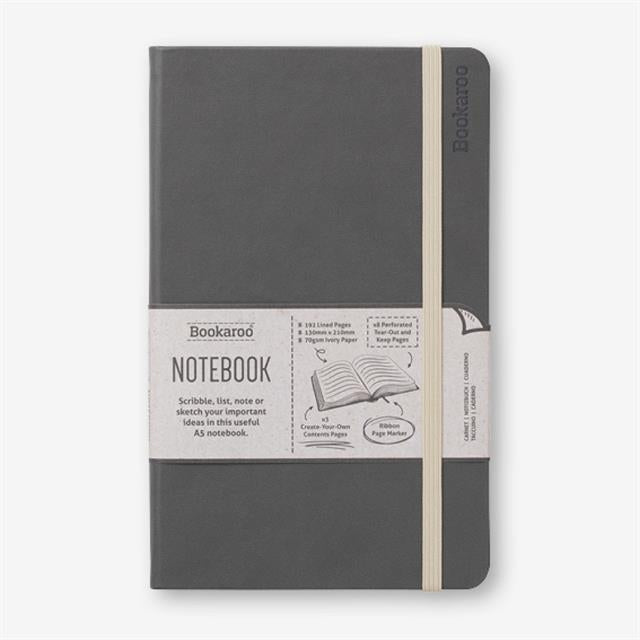 If-If Bookaroo A5 Journal çizgili Defter Charcoal-Defter-1-milagron.live