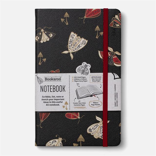 If-If Bookaroo A5 Notebook Journal çizgili Defter Moths-Çizgili-1-milagron.live