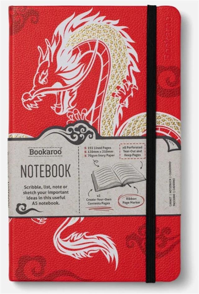 If-If Bookaroo A5 Notebook Journal çizgili Defter Warrior Dragon-Çizgili-1-milagron.live