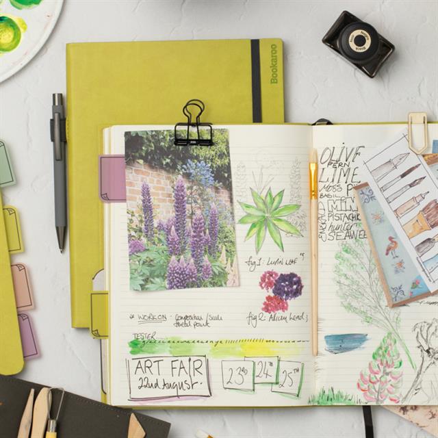 If-If Bookaroo Bigger Things Notebook Journal çizgili Defter Forest Green-Defter-4-milagron.live