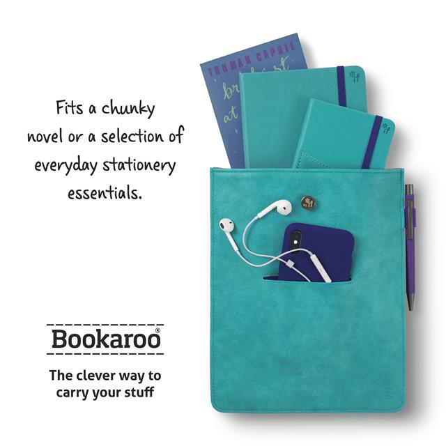 If-If Bookaroo Books & Stuff Pouch Kitap&Defter Kılıfı Turquoise-Defter-2-milagron.live