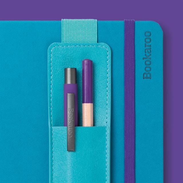 If-İf Bookaroo Pen Pouch Defter üstü Kalemlik Turquoise Turkuaz-Kitap Ayracı-3-milagron.live