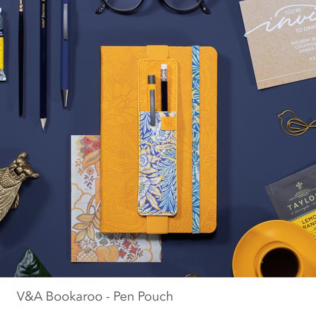 If-If Bookaroo Pen Pouch Sarı çiçekli Lastikli Kalemlik-Kitap Ayracı-2-milagron.live