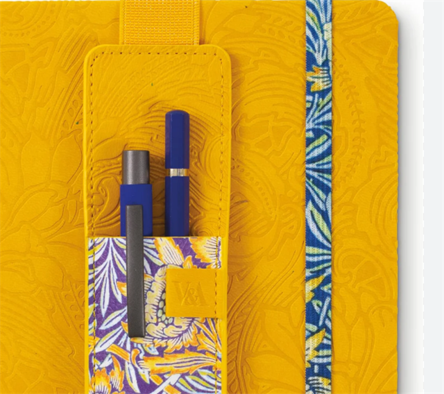 If-If Bookaroo Pen Pouch Sarı çiçekli Lastikli Kalemlik-Kitap Ayracı-4-milagron.live