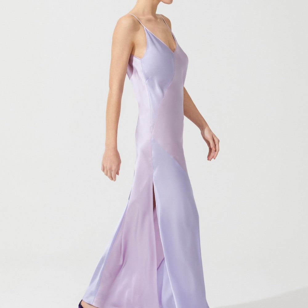 İpek Kıramer-Deco Silk Chemise Lila Pink-Gecelik-2-milagron.live