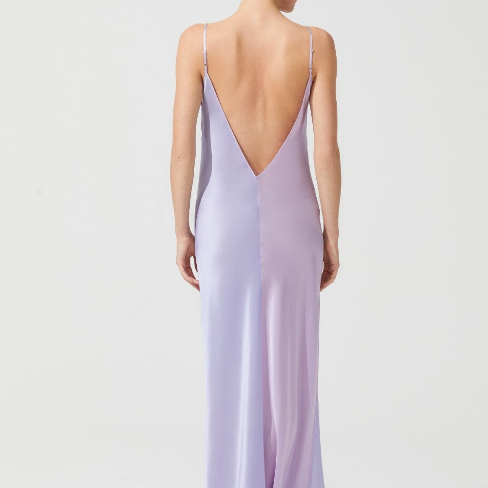 İpek Kıramer-Deco Silk Chemise Lila Pink-Gecelik-3-milagron.live