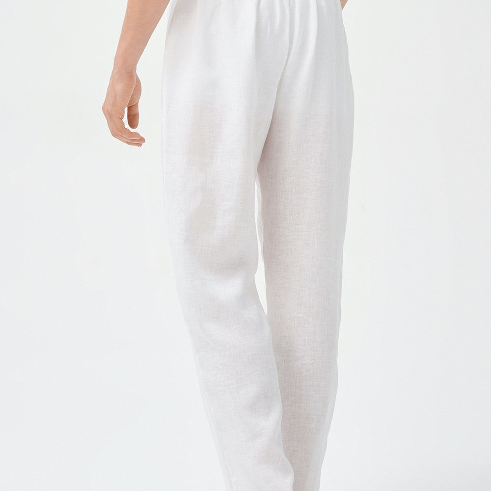 Rem Linen Pants White