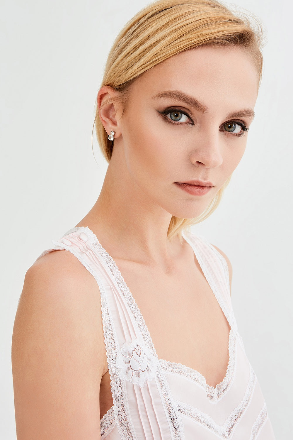 İpek Kıramer-Romantic Silk Chemise Pink-Gecelik-3-milagron.live