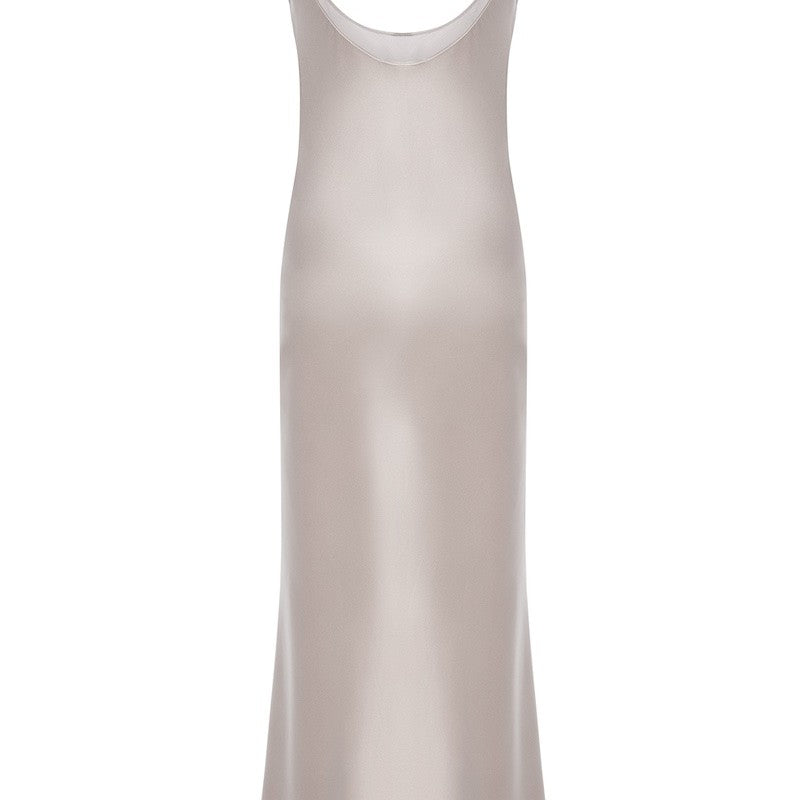 İpek Kıramer-Street Style Chemise Gray-Gecelik-4-milagron.live