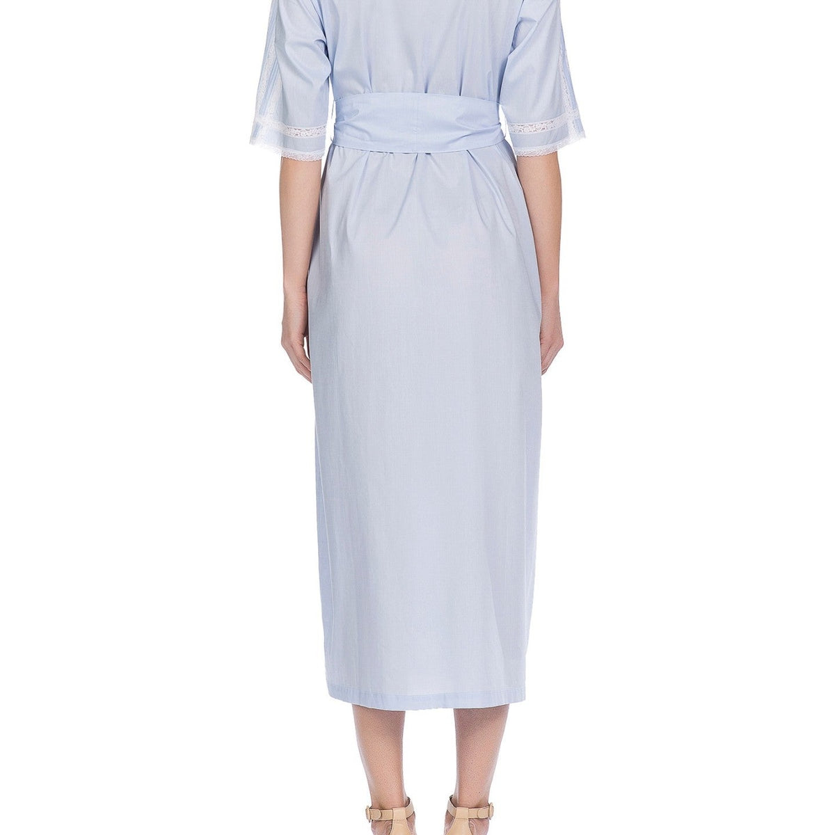 İpek Kıramer-Viboleyn Cotton Robe Blue-Sabahlık-3-milagron.live