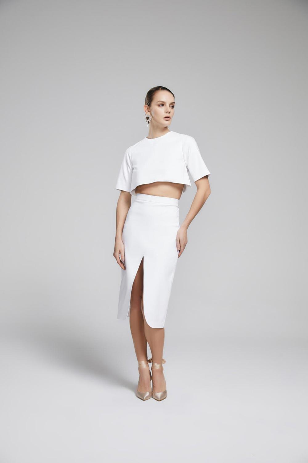 Iquoniq-Donna Midi Skirt-Etek-1-milagron.live