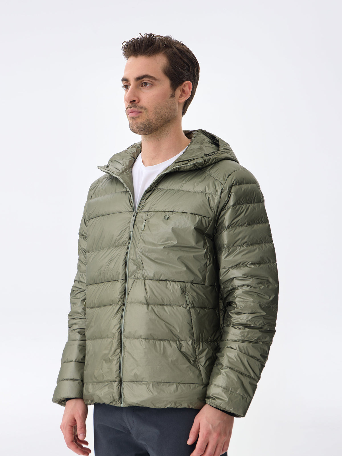 Hooded Bold Down Ceket