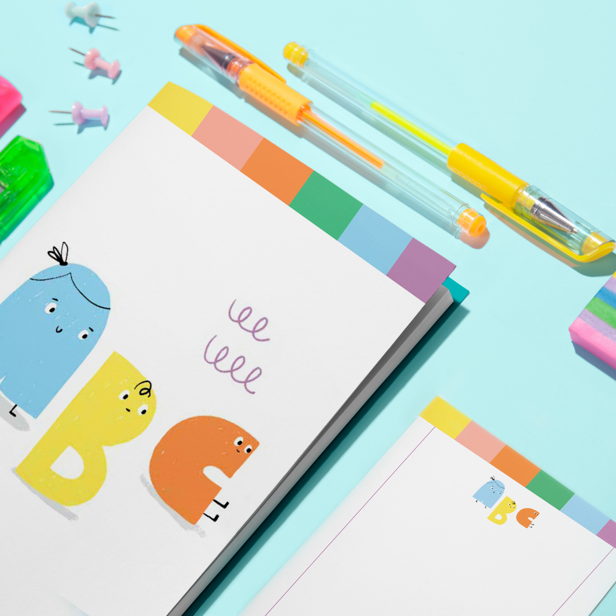 Alphabed Defter Ve Notluk Seti , Çok Renkli - 2