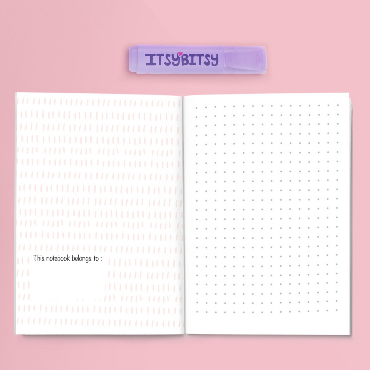 Amulet Defter Ve Notluk Seti , Pembe