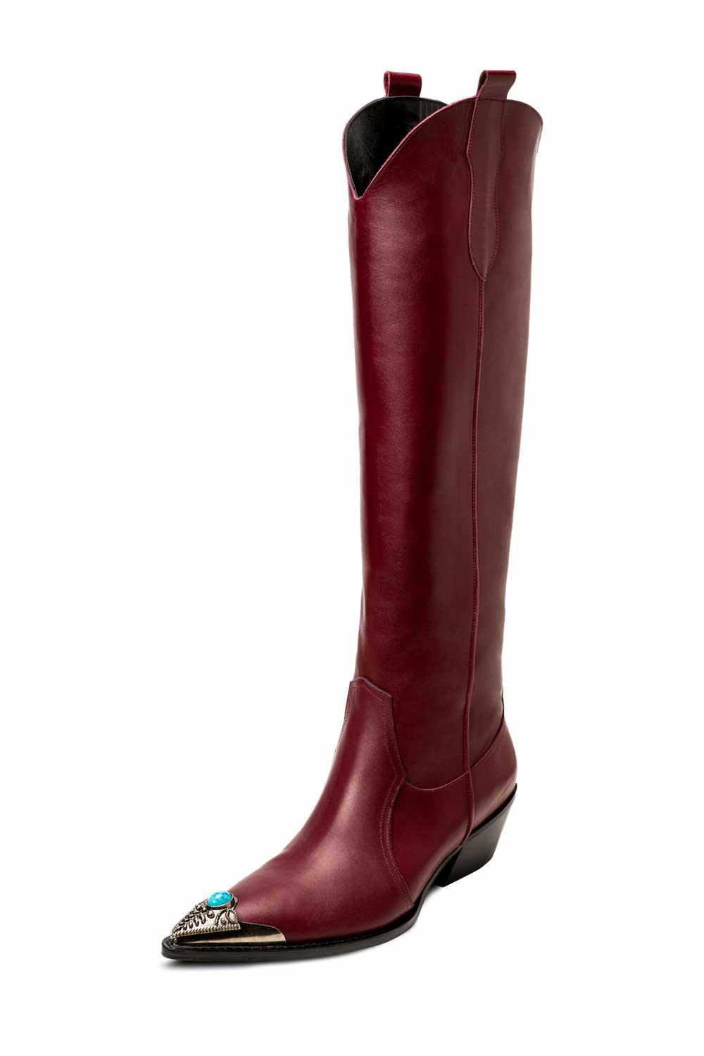 JL Twins-Aqua Boots Bordo-Bot-1-milagron.live