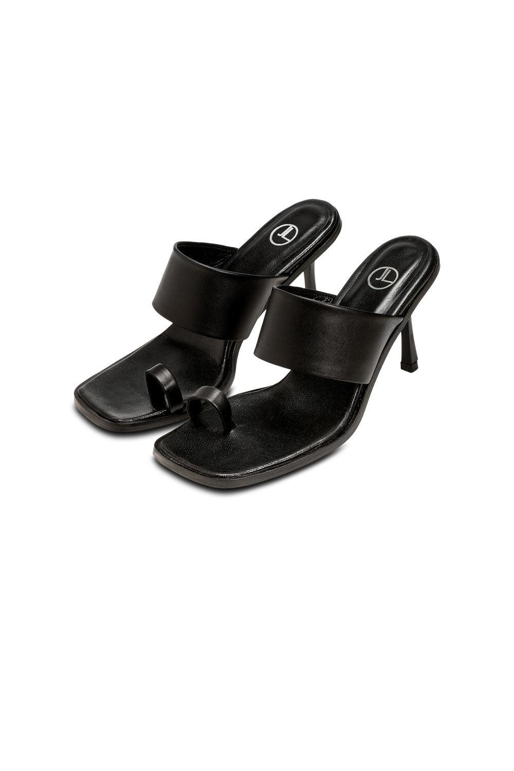 JL Twins-Eda Mules Siyah-Sandalet & Terlik-1-milagron.live