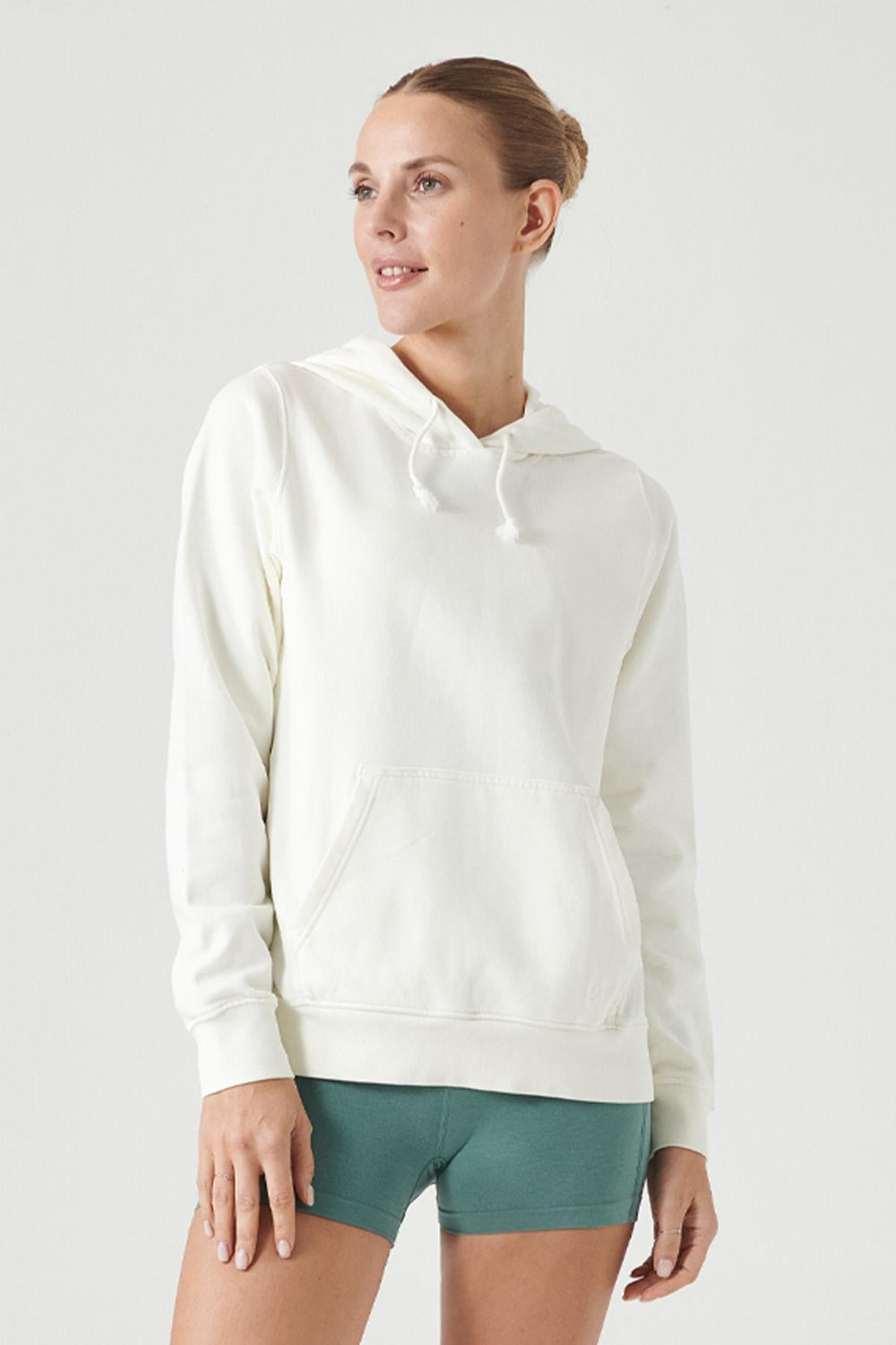 Jerf-Lydney Kadın Kapüşonlu Sweatshirt Krem-Sweatshirts & Hoodies-1-milagron.live
