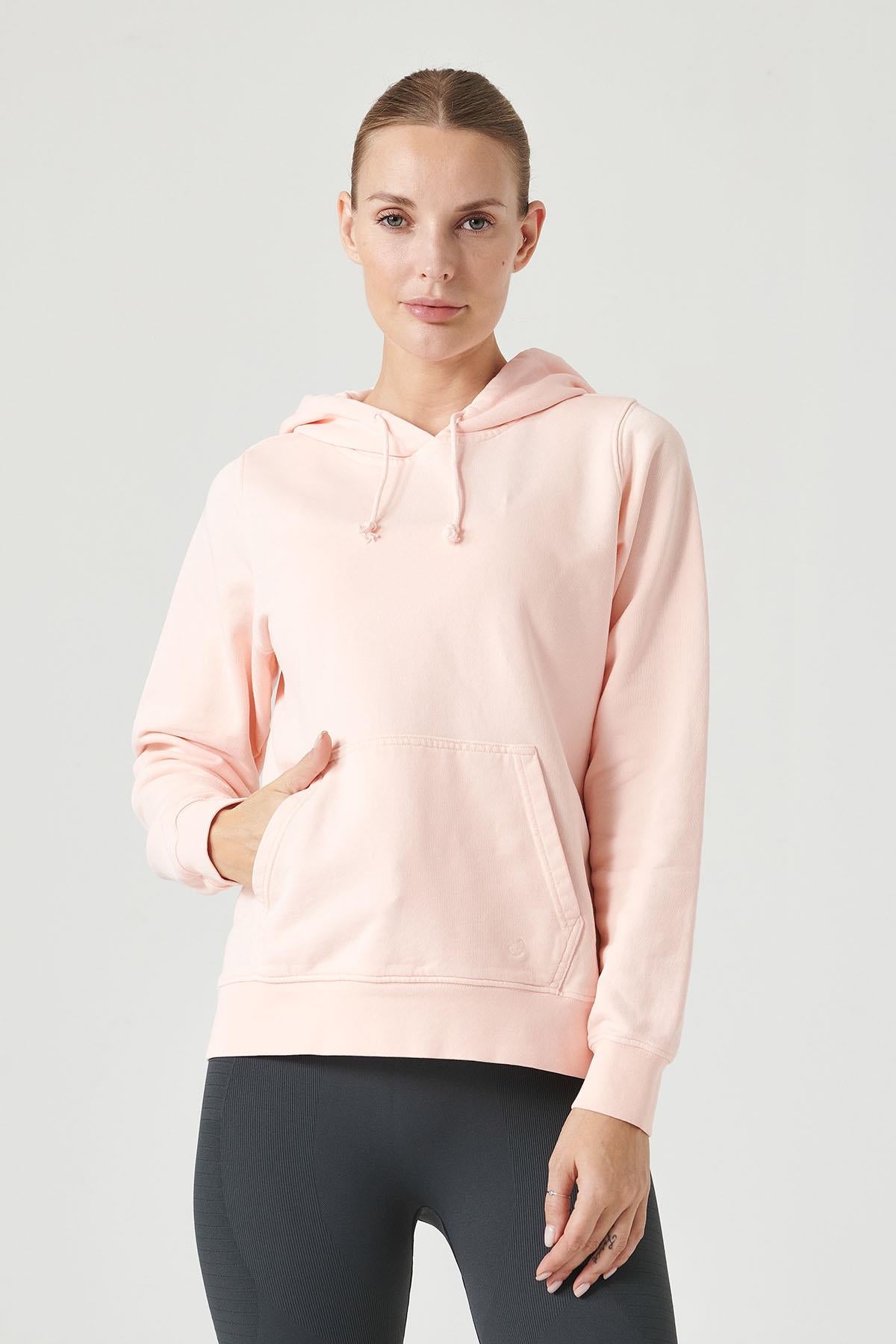 Jerf-Lydney Kadın Kapüşonlu Sweatshirt Pembe-Sweatshirts & Hoodies-2-milagron.live