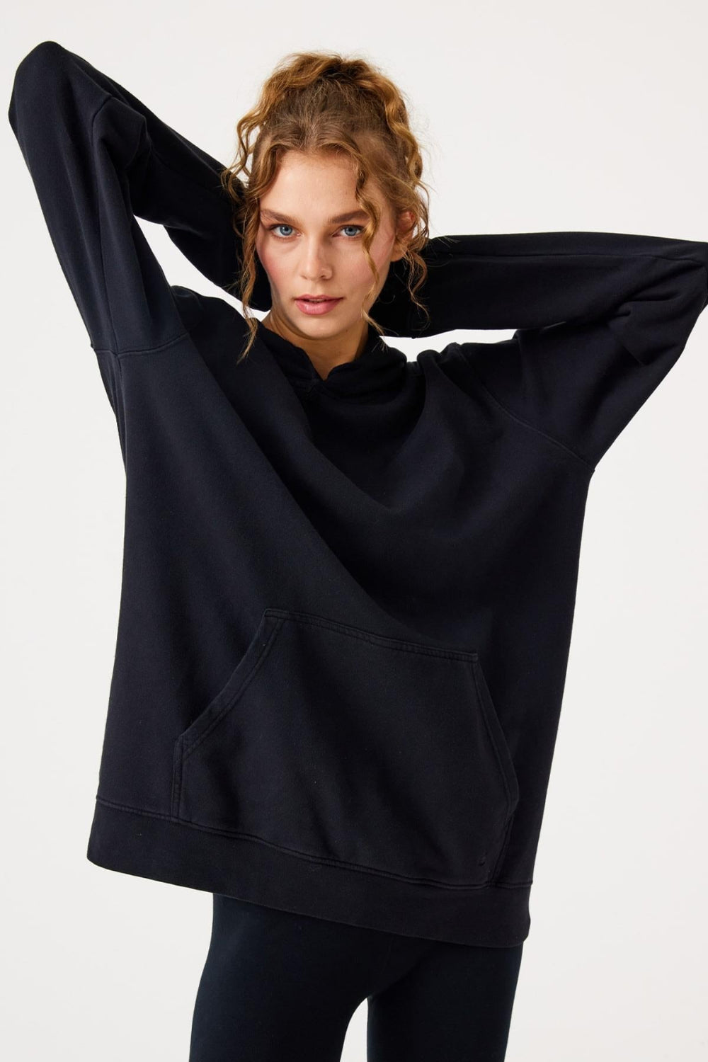 Jerf-Lydney Unisex Kapüşonlu Sweatshirt Siyah-Sweatshirts & Hoodies-1-milagron.live