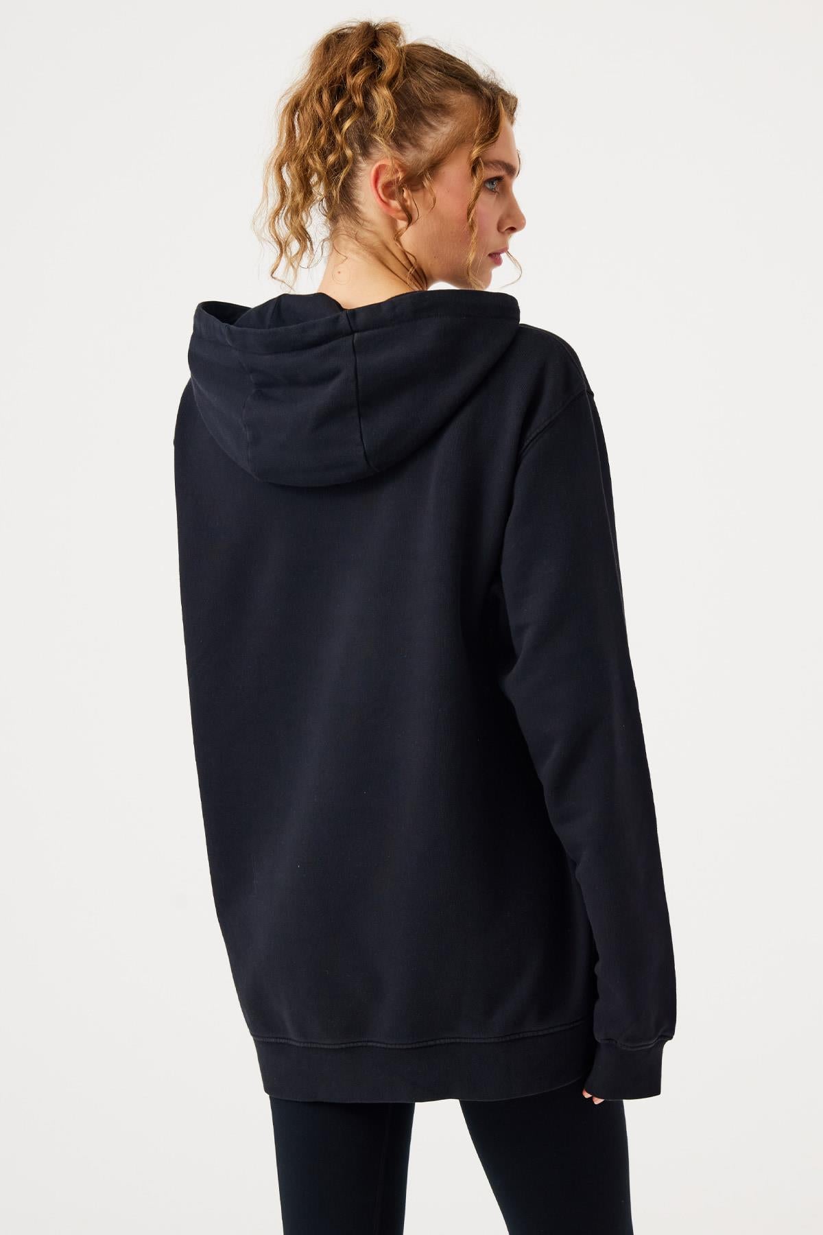 Jerf-Lydney Unisex Kapüşonlu Sweatshirt Siyah-Sweatshirts & Hoodies-3-milagron.live